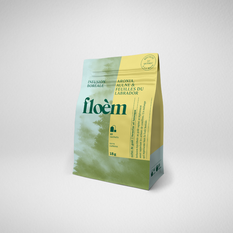 Tisane en sachets - aronia, aulne & feuilles du Labrador - 8 x 10 sachets