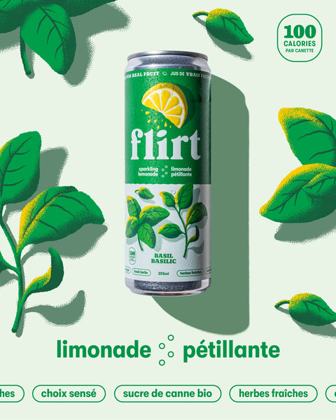 Limonade Pétillante Basilic - 12 x 355ml