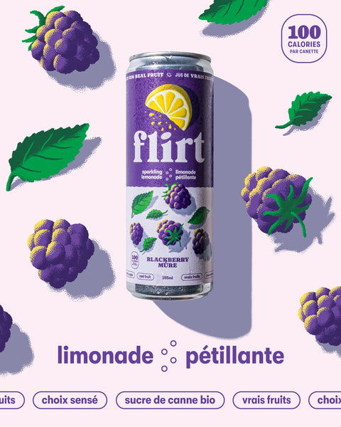 Limonade Pétillante Mûre - 12 x 355ml