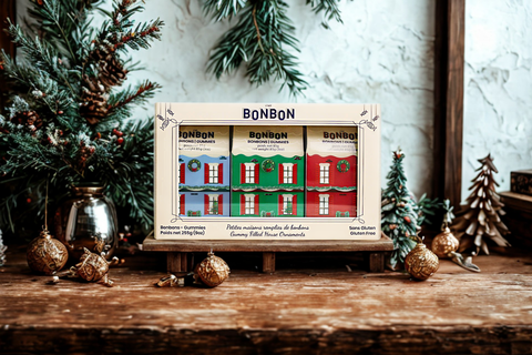 Bonbons Ornements Petites Maisons de Noël - 6 unités de 3 x 85g