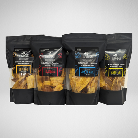 Chips Plantains 4 saveurs - 12 x 130g