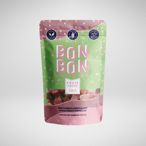 DISCONTINUÉ, dernière chance Bonbons Mini Sorbets Végétalien - 10 x 150g
