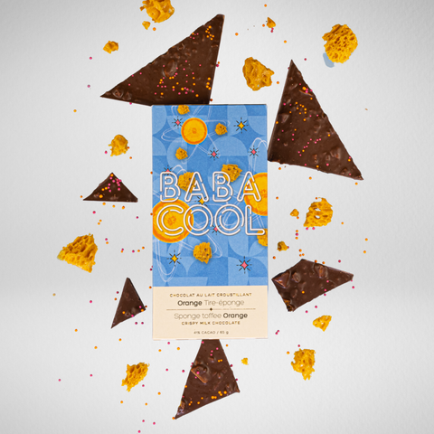Bar chocolat Orange Tire-éponge - 6 x 65g