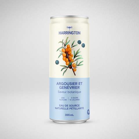 Eau pétillante Argousier & genévrier - 6 x 4x355ml
