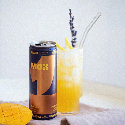 MOX 1 Spiced Rum, Mango, and Lavender Mocktail - 12 x 355ml