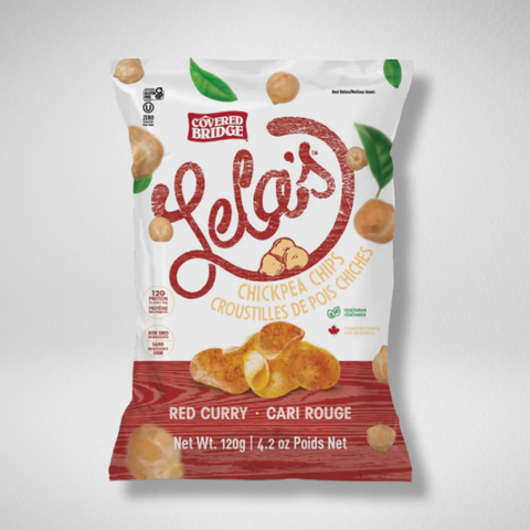 Lela's Red Curry Chickpea Chips - 9 x 120g