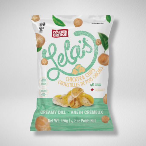 Lela's Creamy Dill Chickpea Chips - 9 x 120g