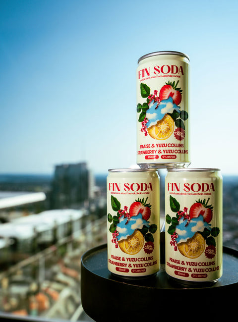 Fin Soda - Fraise & Yuzu Collins - 24 x 250ml