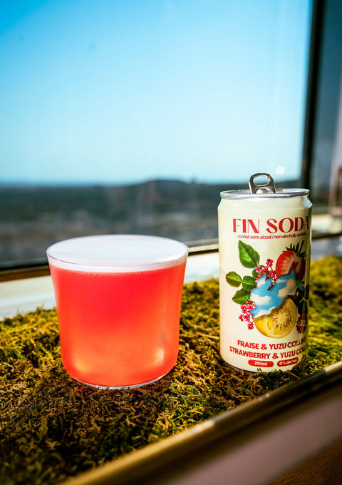 Fin Soda - Fraise & Yuzu Collins - 24 x 250ml