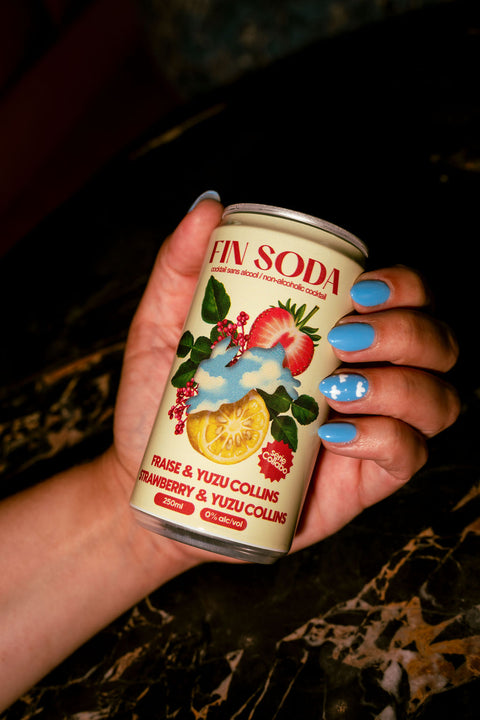 Fin Soda - Fraise & Yuzu Collins - 24 x 250ml