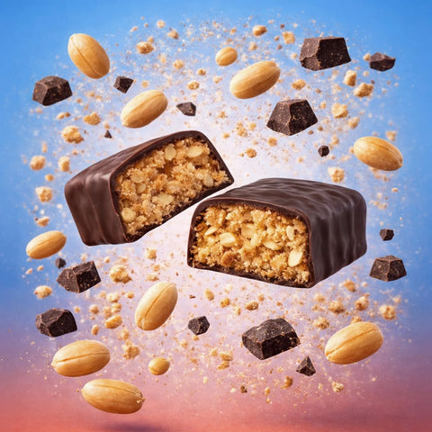 Eatlove - Barre de Chocolat Noir Arachide et Caramel - 12 x 55g