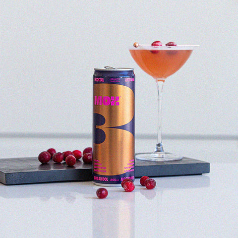 MOX 3 Vodka, Campari, Cranberry, and Cardamom Mocktail - 12 x 355ml