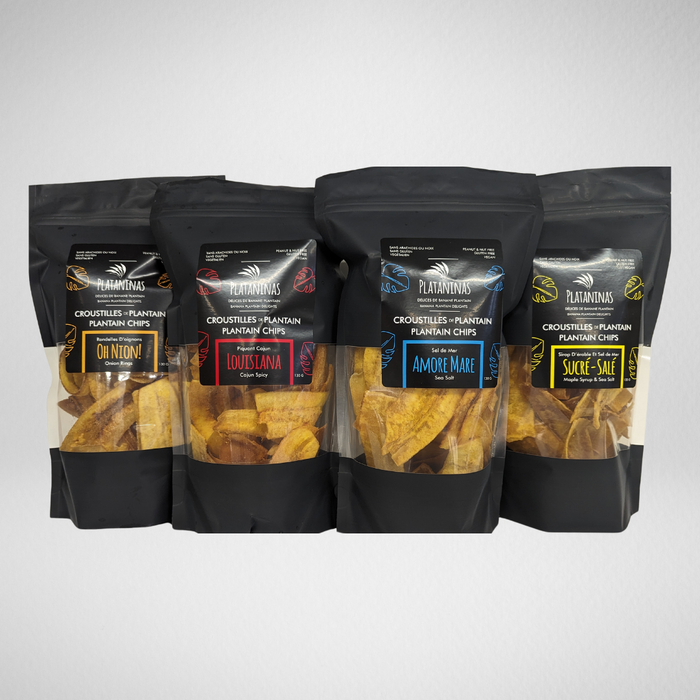 Plantain Chips 4 flavors - 12 x 130g
