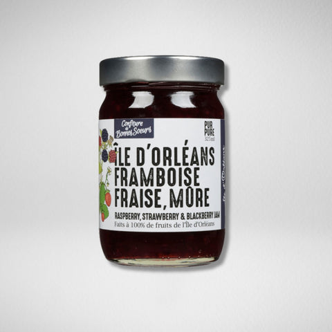 Confiture Framboise, Fraise, Mûre - Bonnes Soeurs - 12 X 325ml
