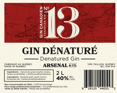 Canadian Gin n°13 (Denatured) - 4 x 2L
