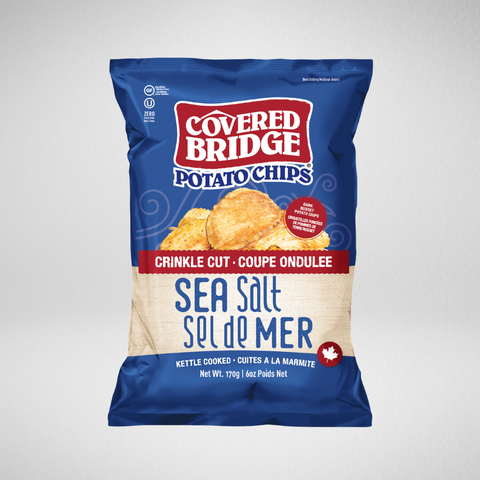 Rippled Sea Salt Crisps - 12 x 170g