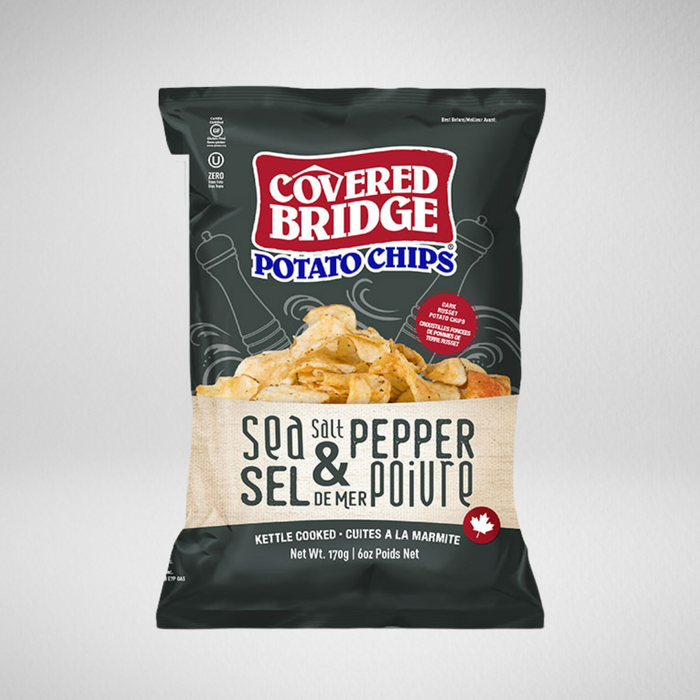 Sea Salt Pepper Crisps - 12 x 170g